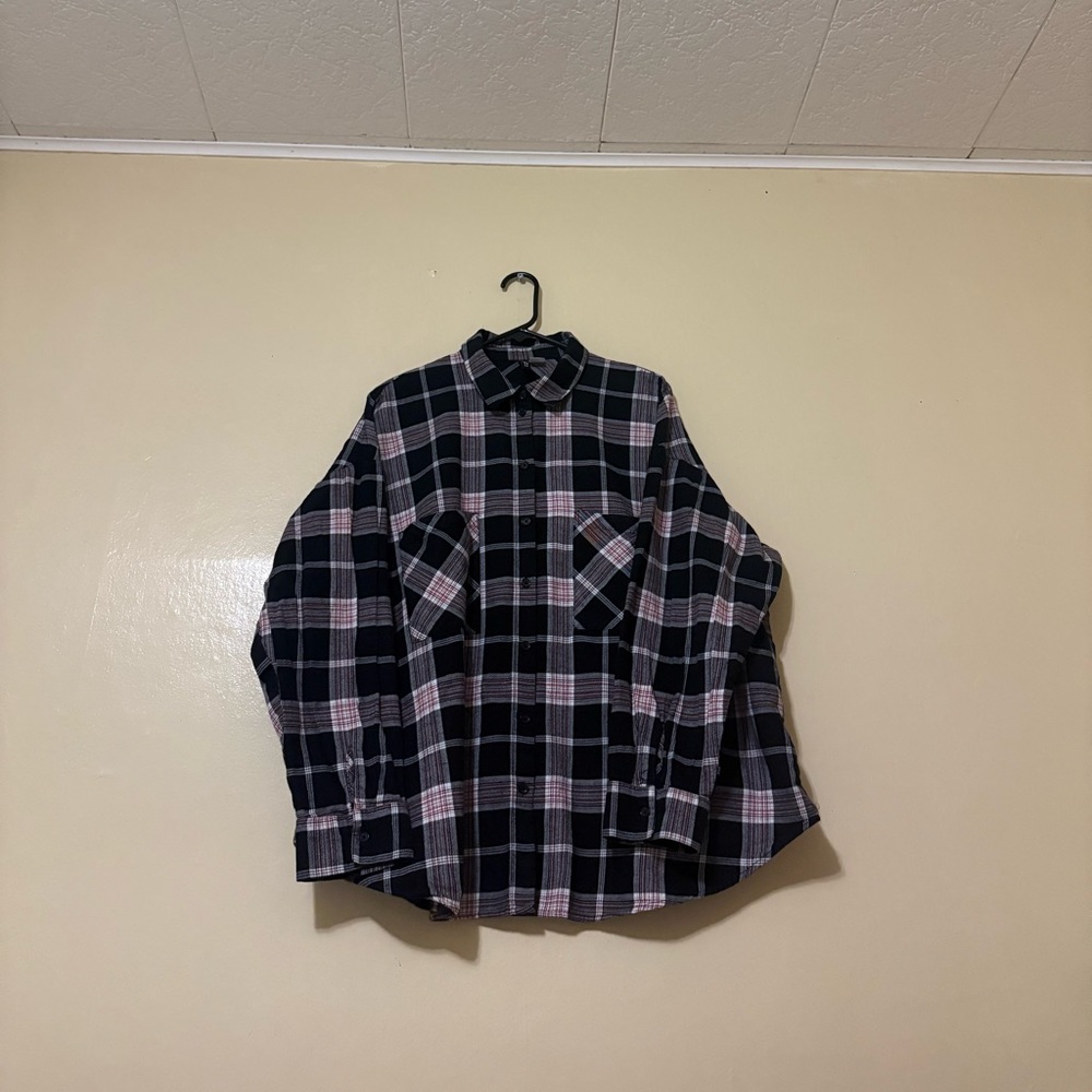 H&M Black and Red Checkered Shirt